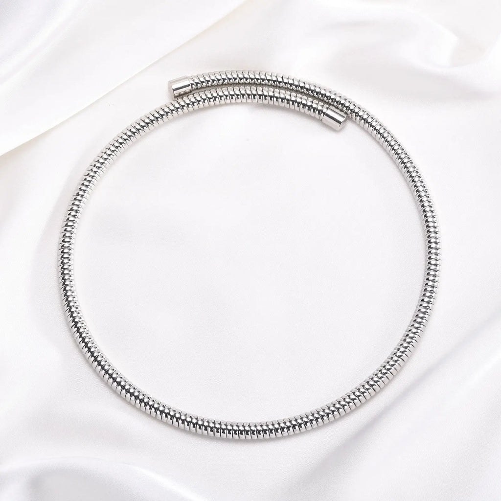 Necklace For Women Adjustable Open Choker Snake Collar Stretch Statement Jewelry Mom Girlfriend Valentine's Day Gift