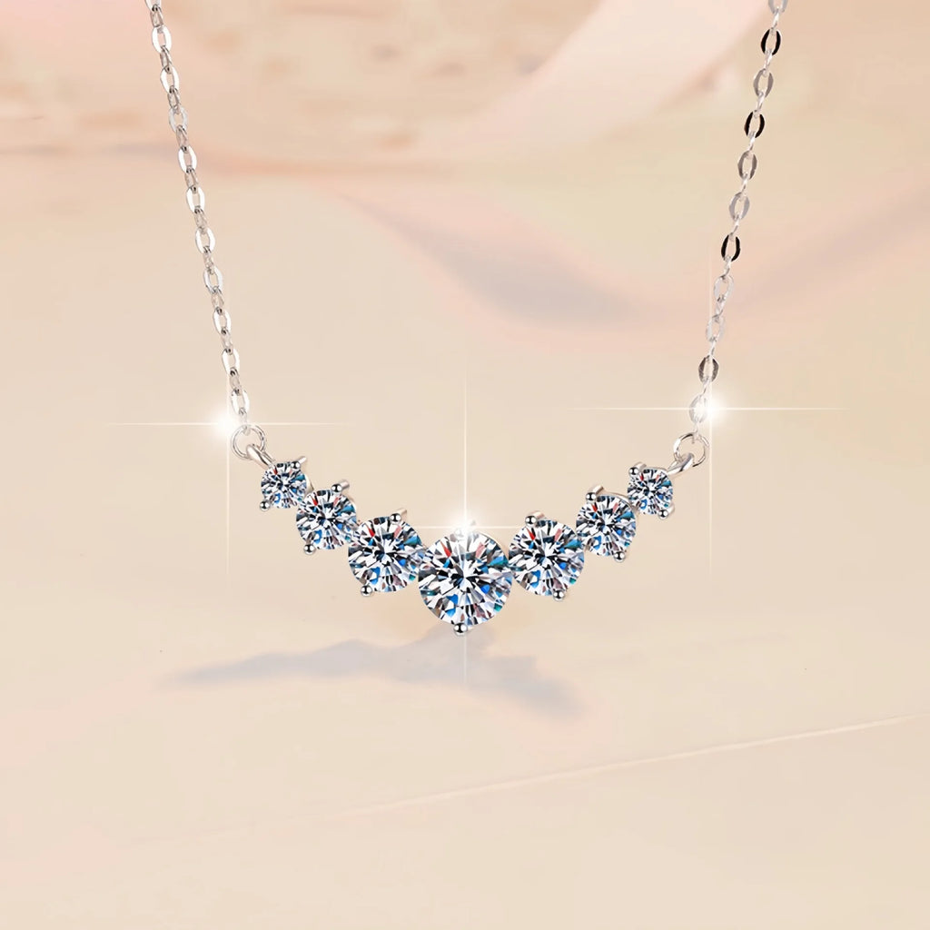 925 Sterling Silver Necklace Pendant 5A Zircon Fashion for Women Wedding Jewelry Engagement Charm Party Gift Fine fine chain
