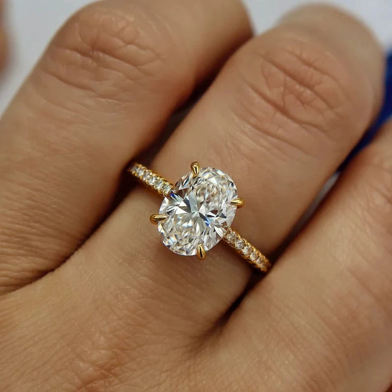 Huitan Women Ring Simple Style Versatile Party Daily Accessories Silver Color/gold Color Fashion Lady Charming Jewelry with CZ
