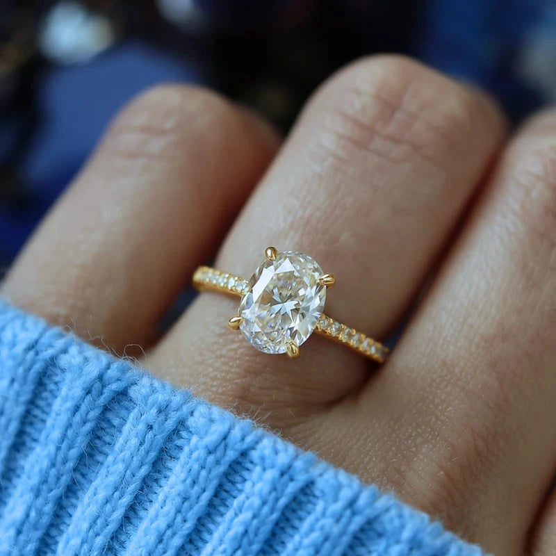 Huitan Women Ring Simple Style Versatile Party Daily Accessories Silver Color/gold Color Fashion Lady Charming Jewelry with CZ