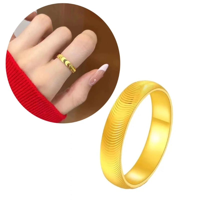 Adjustable Cats Eye Ripples Rings Unique Cats Eye Decorated Rings Ornament Beautiful Ripples Rings Adornment